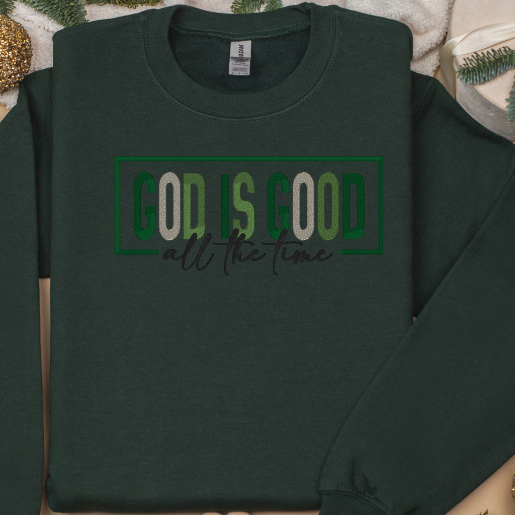 God is Good All the Time Embroidery Design