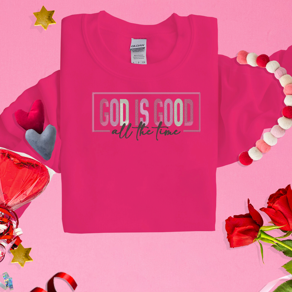 God is Good All the Time Embroidery Design
