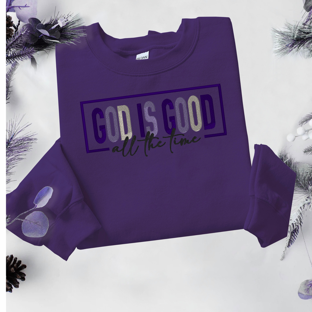 God is Good All the Time Embroidery Design
