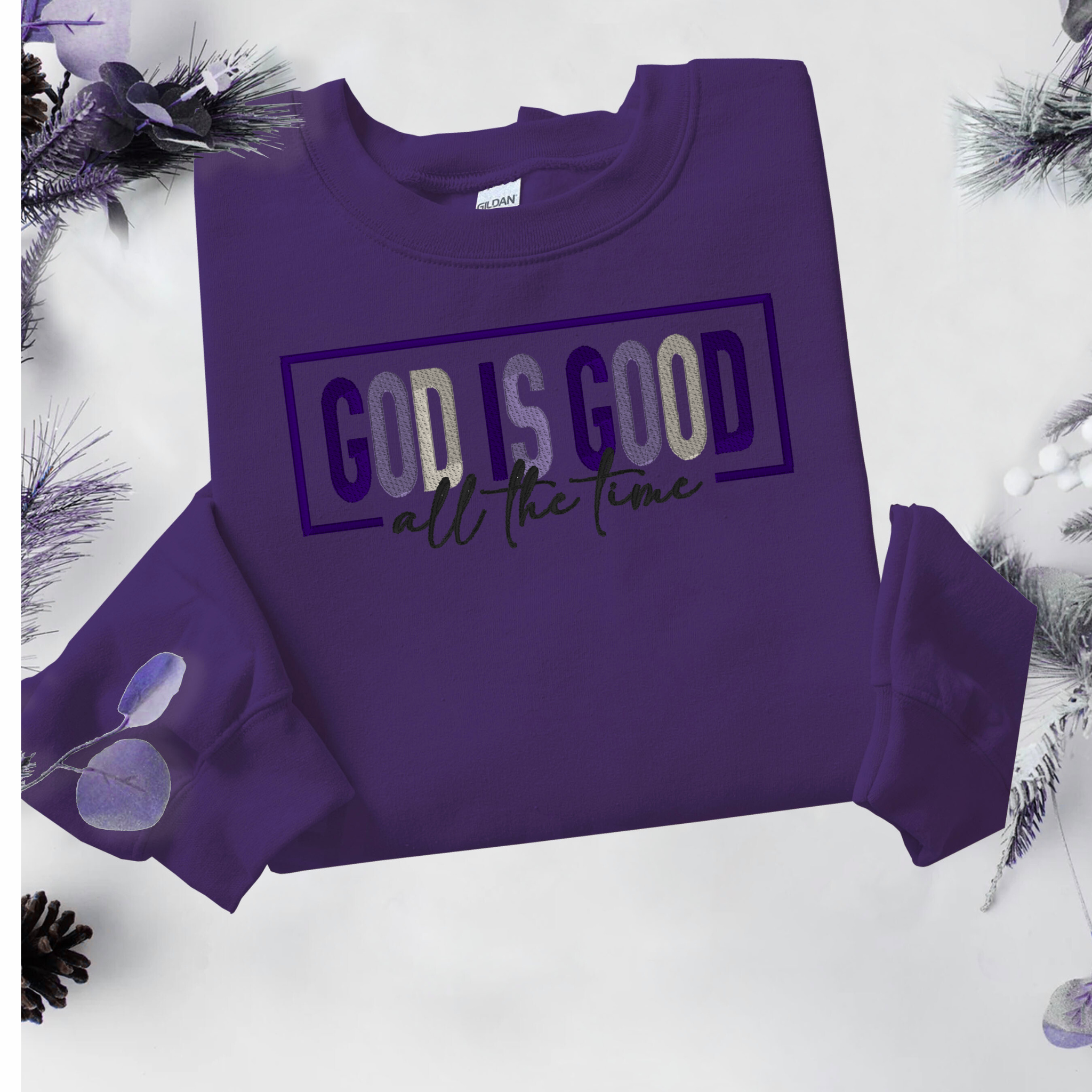 God is Good All the Time Embroidery Design