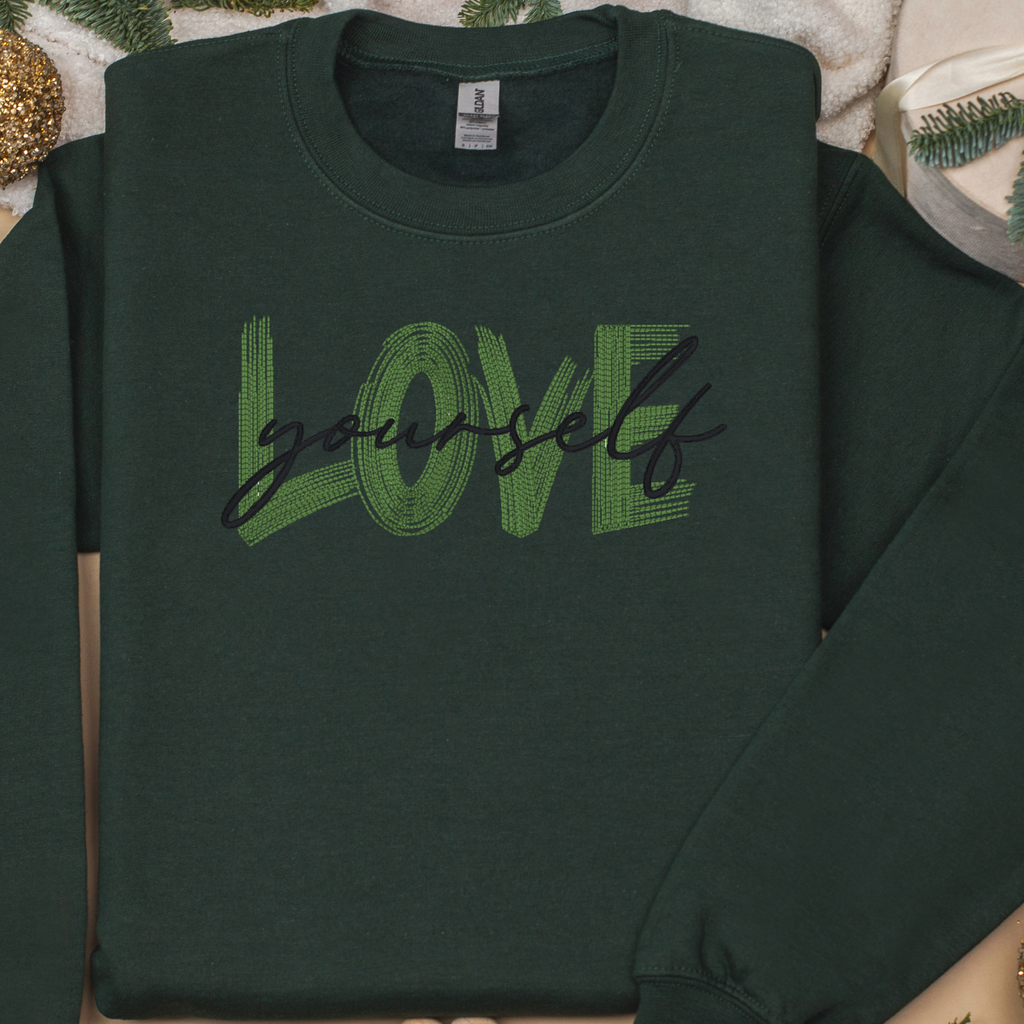 Love Yourself Embroidery Design