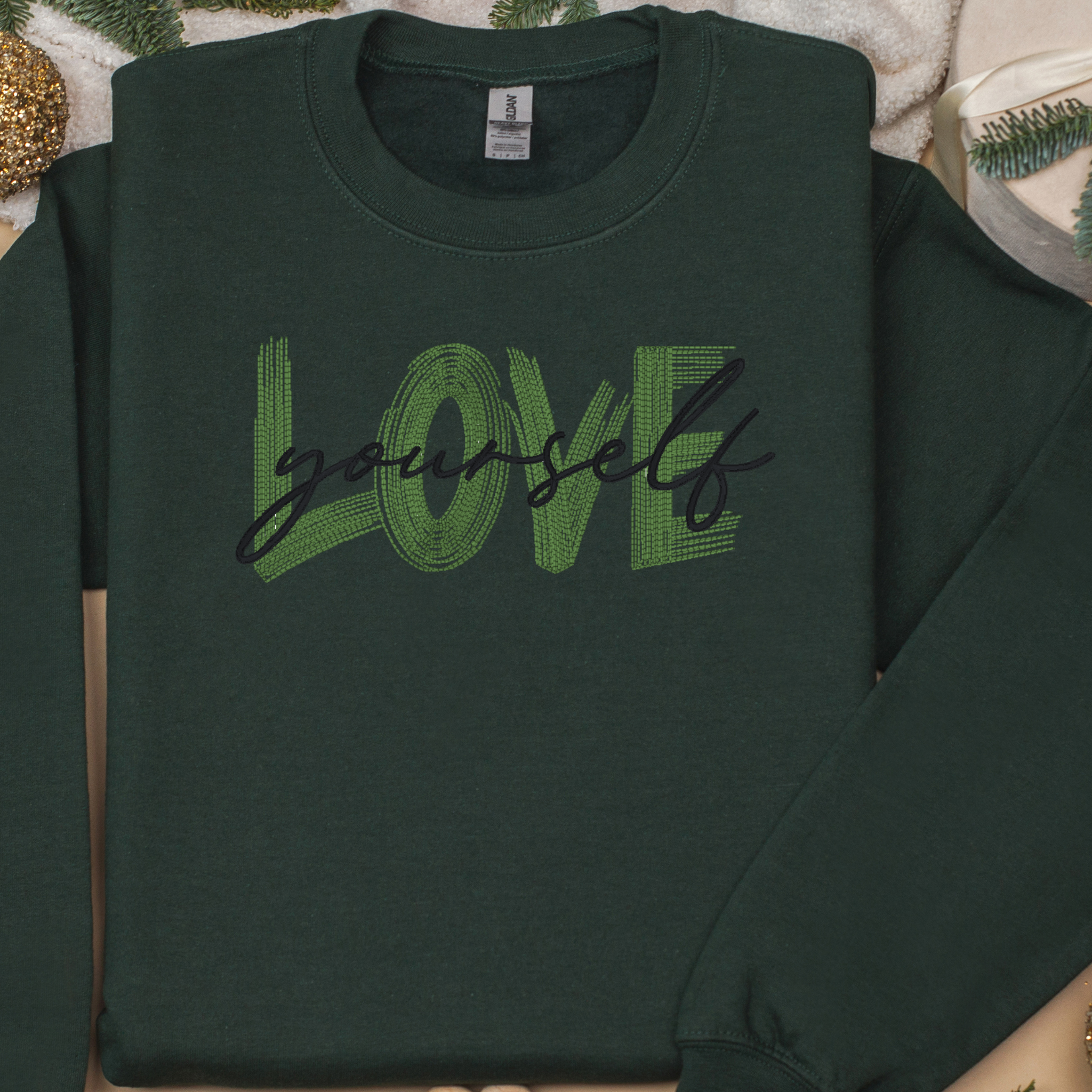 Love Yourself Embroidery Design