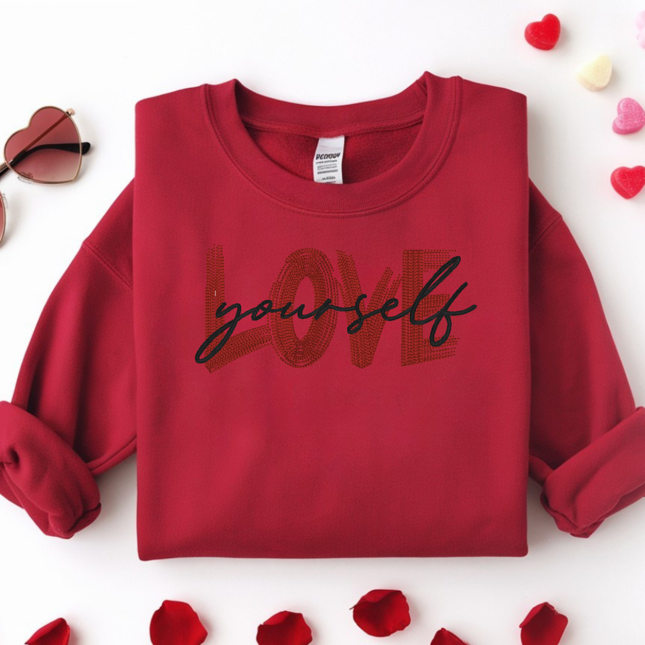 Love Yourself Embroidery Design